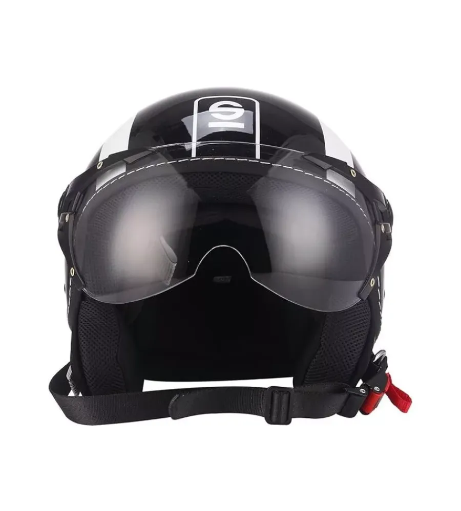 Clearance Casco moto "sp501" nero/bianco, tg xl Moto