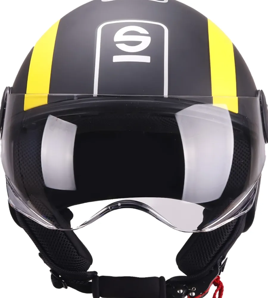 Moto-Sparco Casco moto sp601 nero/giallo tg.l