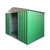Casette Da Giardino-Domus Casetta da esterno in lamiera zincata "s" verde con porte scorrevoli 187x131x194 cm