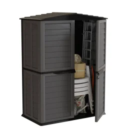 Casetta da esterno in resina "garden shed" antracite 151x83x198 cm Casette Da Giardino