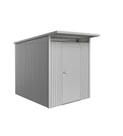 Best Casetta da giardino "avantgarde a2" in acciaio zincato colore argento metallizzato con porta battente semplice 180x260x218 cm Casette Da Giardino
