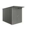 Biohort Casette Da Giardino|Casetta da giardino "avantgarde a3" in acciaio zincato colore grigio quarzo metallizzato con porta battente doppia 180x300x218 cm