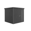 Biohort Casette Da Giardino|Casetta da giardino "neo 2b" in acciaio zincato colore grigio scuro metallizzato con porta battente semplice 236x236x222 cm - cod. 85034