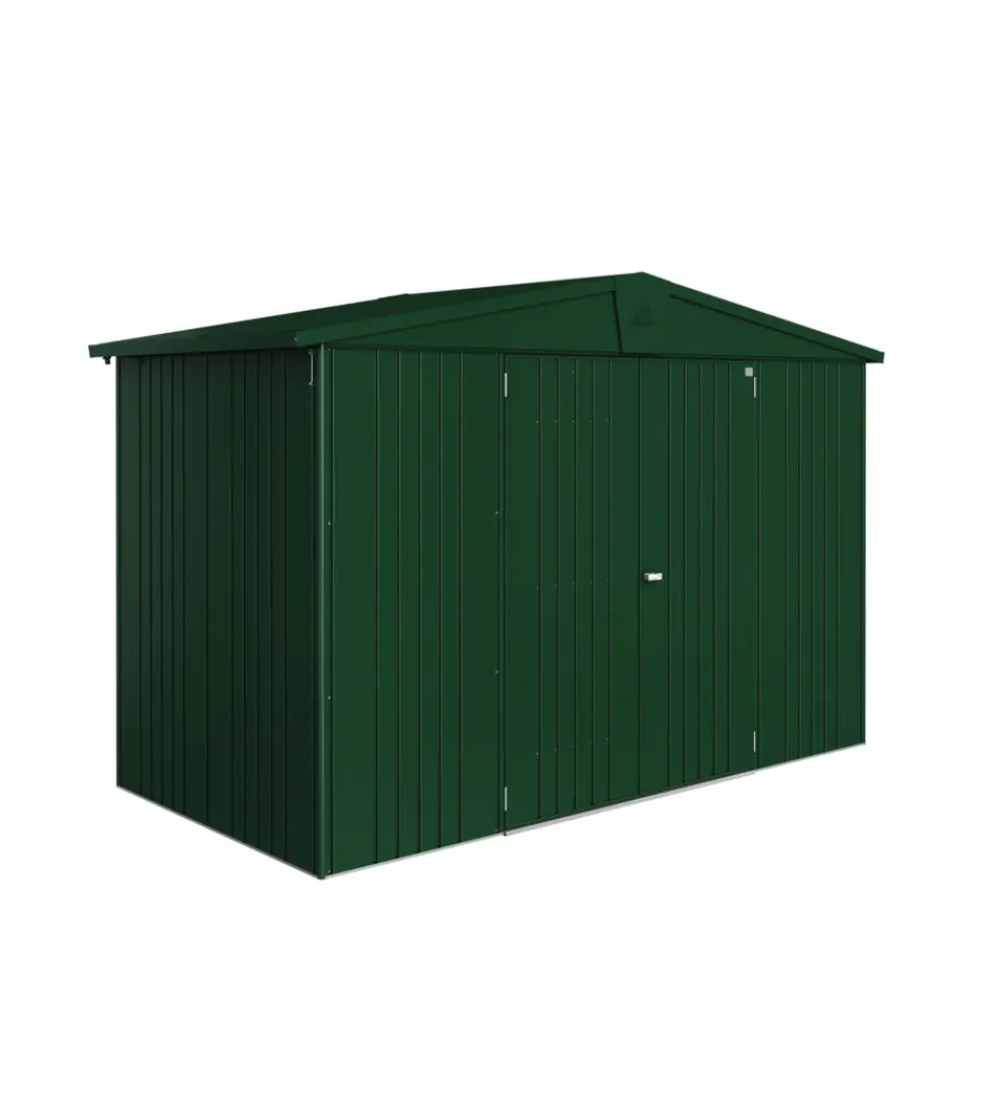 Biohort Casette Da Giardino|Casetta da giardino "europa 4a" in acciaio zincato colore verde scuro 316x156x209 cm