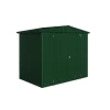 New Casetta da giardino "europa  3" in acciaio zincato colore verde scuro 244x156x203 cm Casette Da Giardino