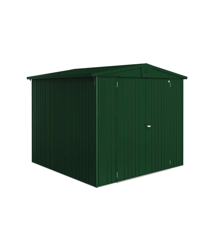 Best Casetta da giardino "europa 4" in acciaio zincato colore verde scuro 244x228x203 cm Casette Da Giardino