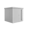Biohort Casette Da Giardino|Casetta da giardino "neo 2b" in acciaio zincato colore argento metallizzato con porta battente semplice 236x236x222 cm - cod. 81034