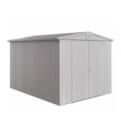 New Casetta da giardino "europa 6" in acciaio zincato colore argento metallizzato 244x300x203 cm Casette Da Giardino
