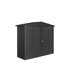 Best Casetta da giardino "europa  2a" in acciaio zincato colore grigio scuro metallizzato 244x84x203 cm Casette Da Giardino