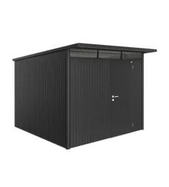 Clearance Casetta da giardino "avantgarde a7" in acciaio zincato colore grigio scuro metallizzato con porta battente semplice 260x300x218 cm Casette Da Giardino