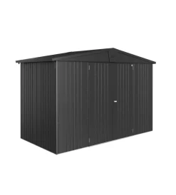 Biohort Casette Da Giardino|Casetta da giardino "europa  4a" in acciaio zincato coloregrigio scuro metallizzato 316x156x209 cm