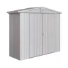 Biohort Casette Da Giardino|Casetta da giardino "europa  2a" in acciaio zincato colore argento metallizzato 244x84x203 cm