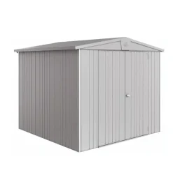 Biohort Casette Da Giardino|Casetta da giardino "europa  4" in acciaio zincato colore argento metallizzato 244x228x203 cm