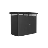 Hot Casetta da giardino "highline h1" in acciaio zincato colore grigio scuro metallizzato con porta battente semplice 275x155x222 cm - cod. 84020 Casette Da Giardino