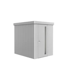 Casette Da Giardino-Biohort Casetta da giardino "neo 2a" in acciaio zincato colore argento metallizzato con porta battente semplice 180x236x222 cm - cod. 81006
