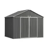 Habrita Casette Da Giardino|Casetta da giardino "arrow ezee" in acciaio zincato antracite e panna 299,1x248,9x248,9 cm