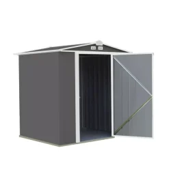 Habrita Casette Da Giardino|Casetta da giardino "arrow ezee" in acciaio zincato antracite e panna 177,2x157,5x182,9 cm
