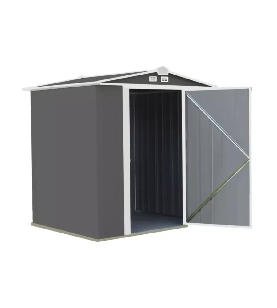 Habrita Casette Da Giardino|Casetta da giardino "arrow ezee" in acciaio zincato antracite e panna 177,2x157,5x182,9 cm