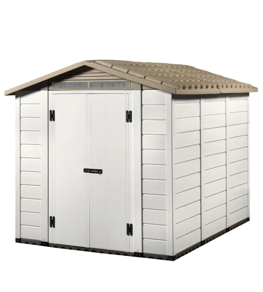 Garofalo Casette Da Giardino|Casetta da giardino in pvc "tuscany 240" l.229 x p.262 x h.220