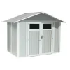 Sale Casetta da giardino in pvc "utility 4" grigio-verde e bianco 295x188x236 cm - cod. ab804138 Casette Da Giardino