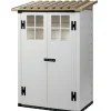 Casette Da Giardino-Garofalo Casetta da giardino in pvc "tuscany evo 100.2p" l.139 x p.95 x h.201