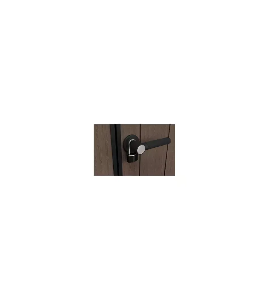 Keter Casette Da Giardino|Casetta da giardino "newton+ 757/775" in resina marrone doppia opzione montaggio 230x223,8x246 cm