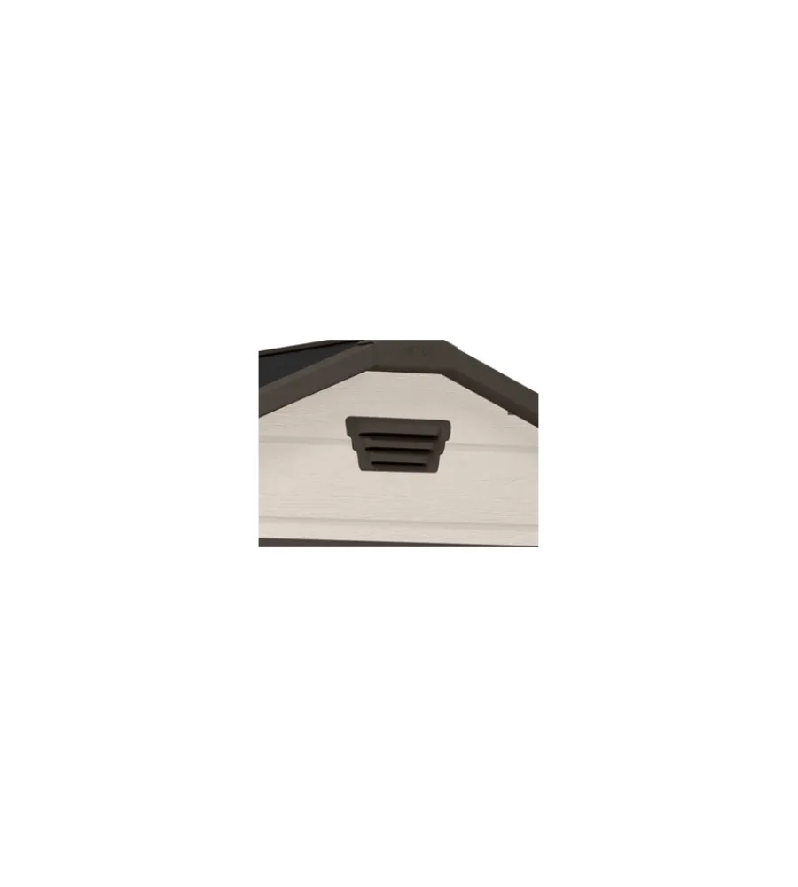 Clearance Casetta da giardino "manor 4x3" in resina colore beige con porta battente singola 129x103x196 cm Casette Da Giardino