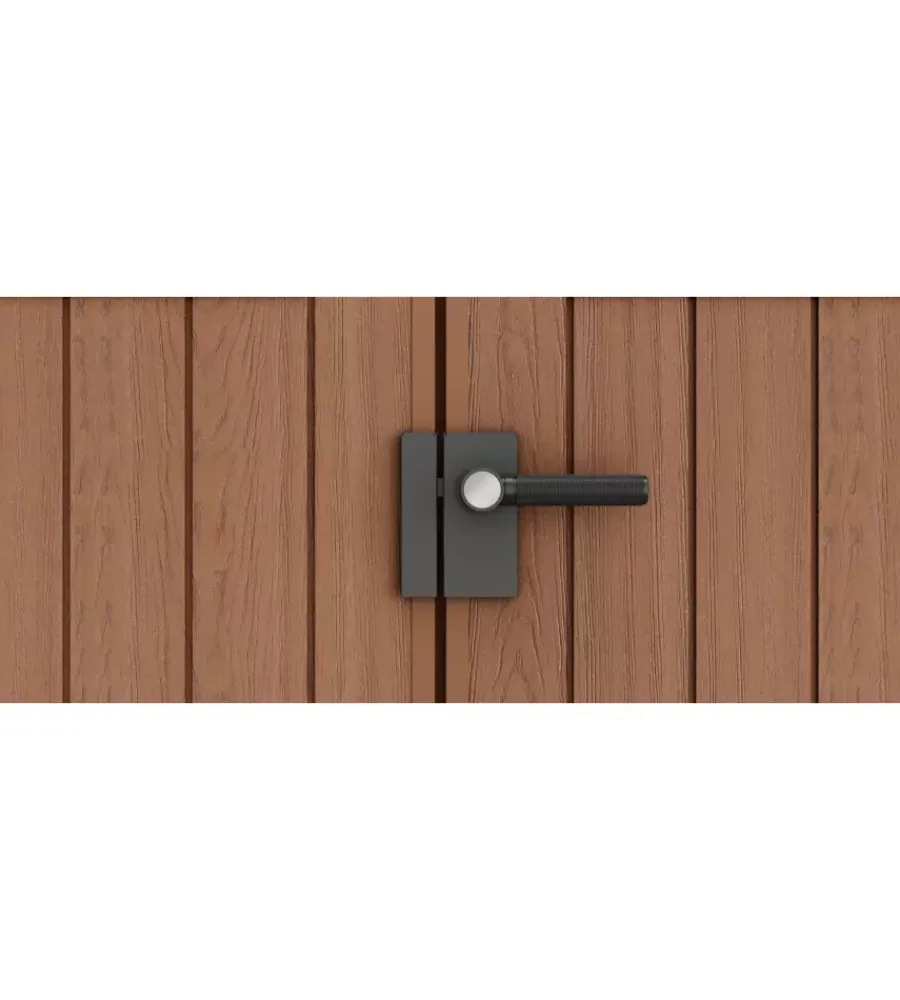 Keter Casette Da Giardino|Casetta da giardino "darwin 6x6" in evotech+ colore marrone con porta battente doppia 190x183x221 cm