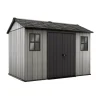 Online Casetta da giardino "oakland 1175sd" in duotech colore grigio con porta battente doppia 350x229x254 cm Casette Da Giardino