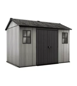 Online Casetta da giardino "oakland 1175sd" in duotech colore grigio con porta battente doppia 350x229x254 cm Casette Da Giardino
