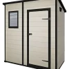 Online Casetta da giardino "manor pent 6x4" in resina colore beige con porta battente singola 183,5x111x200,5 cm Casette Da Giardino