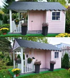New Casetta da giardino per bambini in legno 