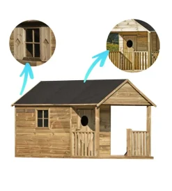 New Casetta da giardino per bambini in legno 
