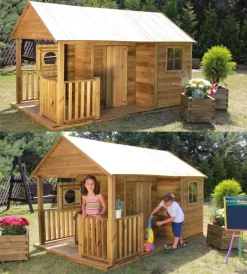 New Casetta da giardino per bambini in legno 