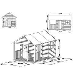 New Casetta da giardino per bambini in legno 