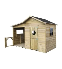 Casette Da Giardino-Domus Casetta da giardino per bambini in legno "ela" 240x125x173 cm