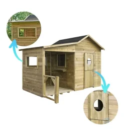 Casette Da Giardino-Domus Casetta da giardino per bambini in legno 