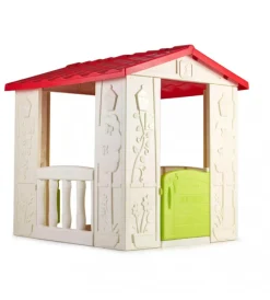 Outlet Casetta da giardino per bambini elica garden "happy" in plastica multicolor 104x90x101,5 cm Giochi E Casette Bimbo
