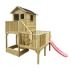 Casette Da Giardino-Domus Casetta da giardino per bambini in legno "hubert" con scivolo e sabbiera 226,5x176x272 cm