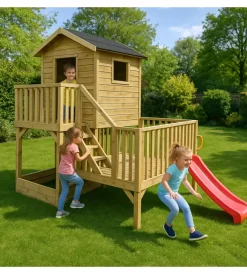 Casette Da Giardino-Domus Casetta da giardino per bambini in legno 