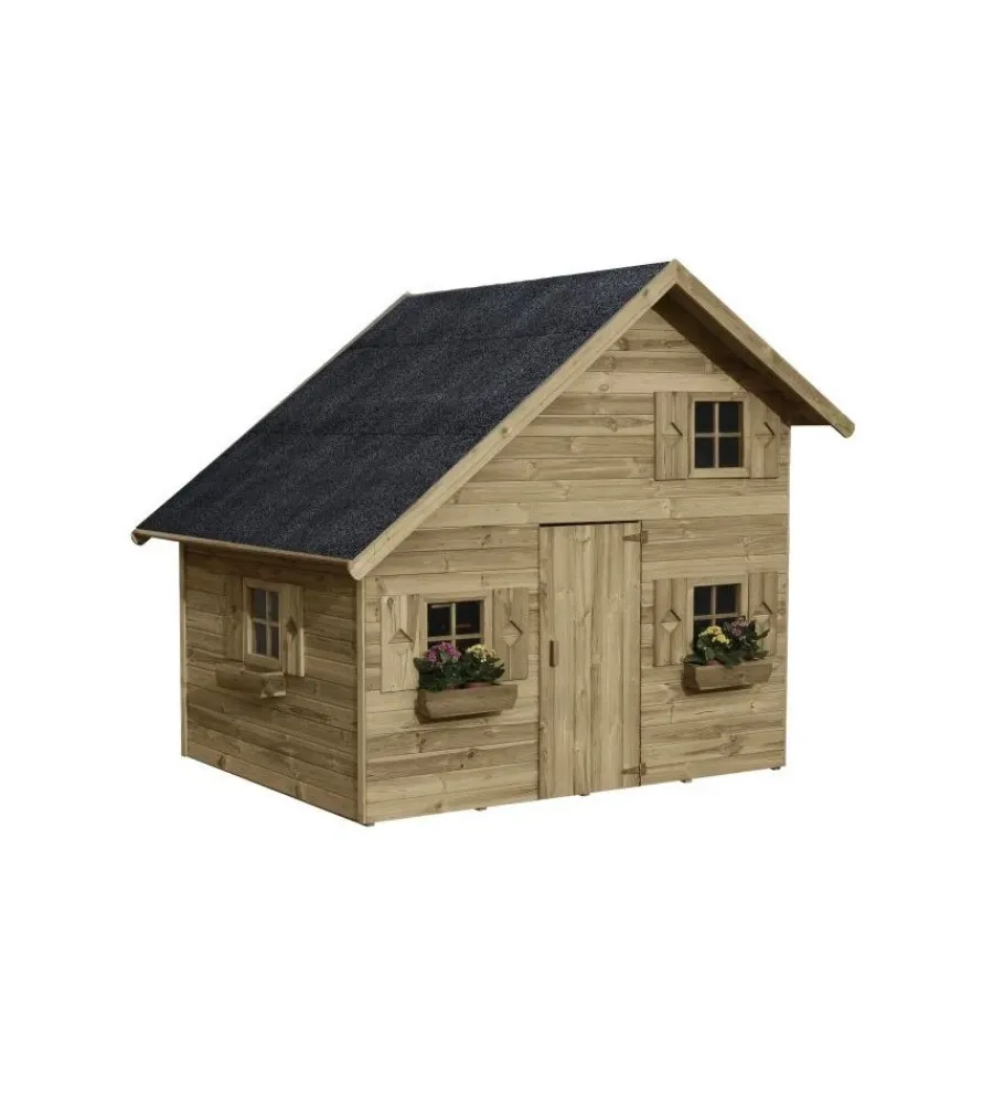 Casette Da Giardino-Domus Casetta da giardino per bambini in legno "clarissa" 223x250x230 cm