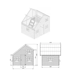 Casette Da Giardino-Domus Casetta da giardino per bambini in legno
