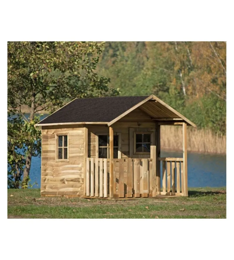 Domus Casette Da Giardino|Casetta da giardino per bambini in legno "blanka" 139x237x165 cm
