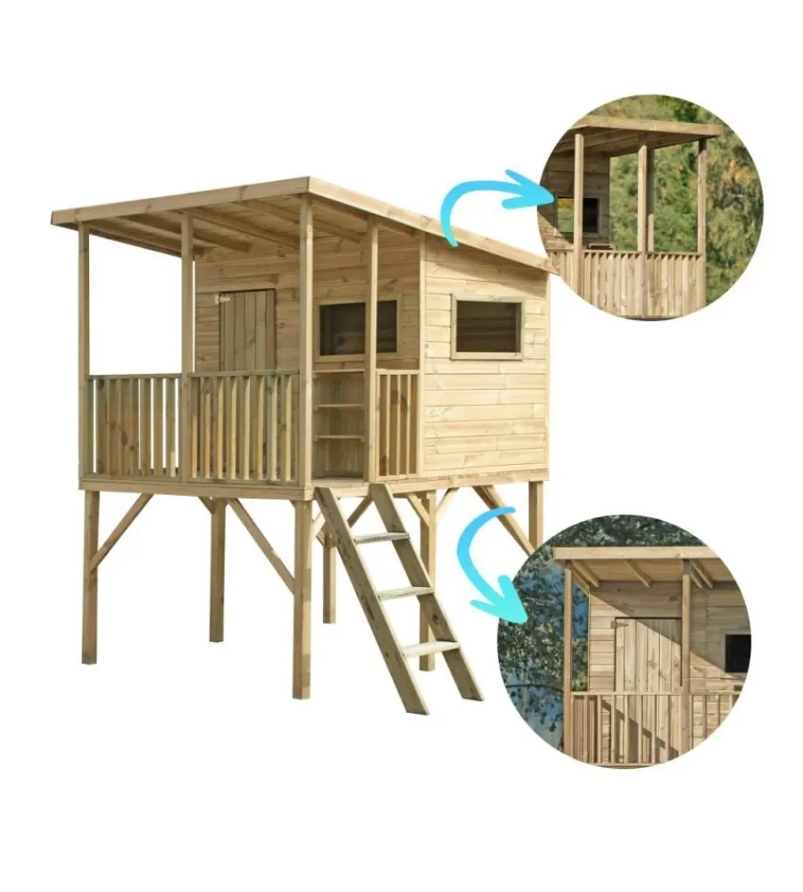 Domus Casette Da Giardino|Casetta da giardino per bambini in legno "angelo" 220x174,5x272 cm