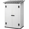 Casette Da Giardino-Garofalo Casetta da giardino "urban 100 2p" grigio, 139x95x201 cm -