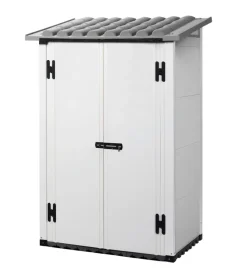 Casette Da Giardino-Garofalo Casetta da giardino "urban 100 2p" grigio, 139x95x201 cm -