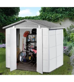 Casette Da Giardino-Garofalo Casetta da giardino "urban 200" grigio, 220x181x216 cm -