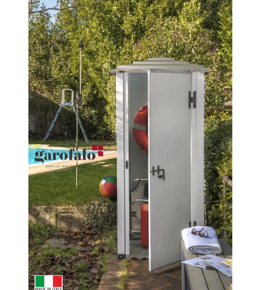 Garofalo Casette Da Giardino|Casetta da giardino urban 80 pagoda, 90x90x198 cm -