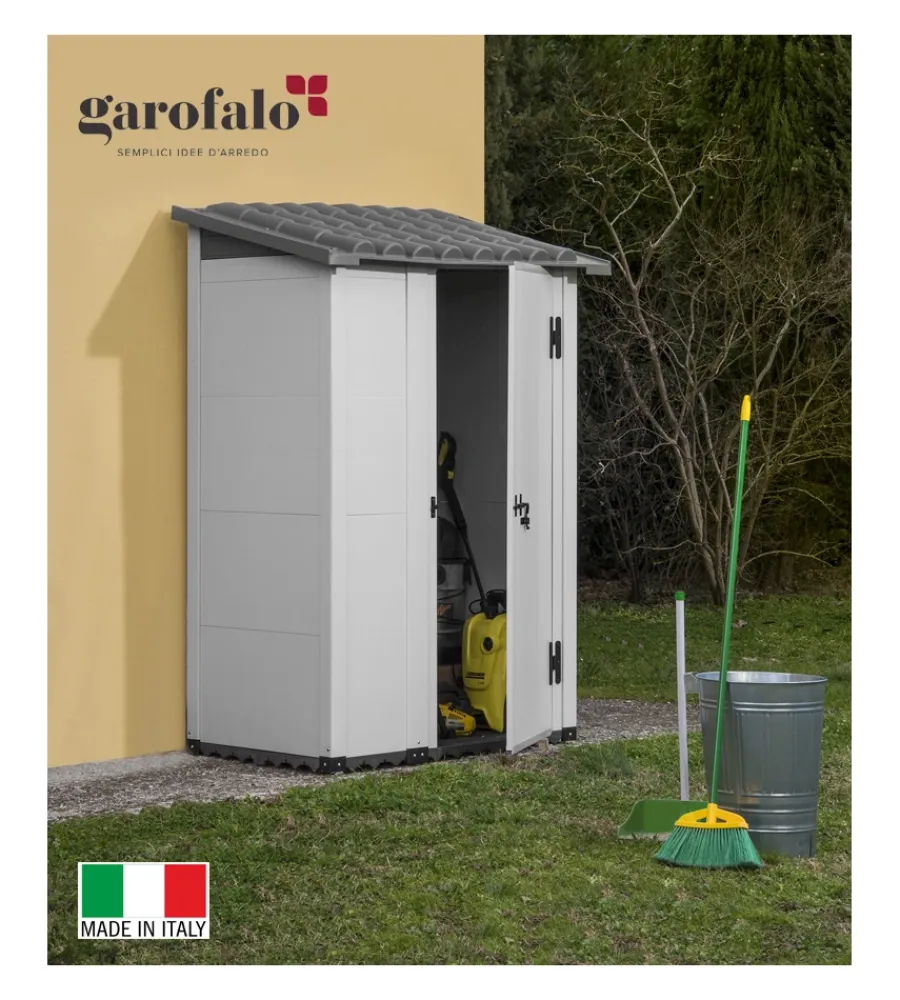 Garofalo Casette Da Giardino|Casetta da giardino urban 100 1 porta decentrata, 139x95x201 cm -