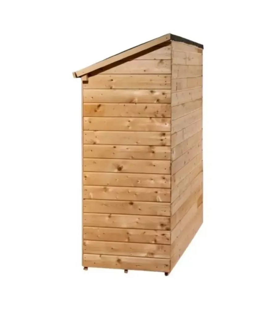 Casette Da Giardino-Habrita Casetta in legno addossata "eden" in abete rosso massiccio 175x72x174 cm